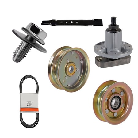 Aic Replacement Parts 42 Deck Kit Fits JD Belts Blades Spindles Bolts L100 L108 L110 L111 L118 106 GX20234-REBUILDKIT